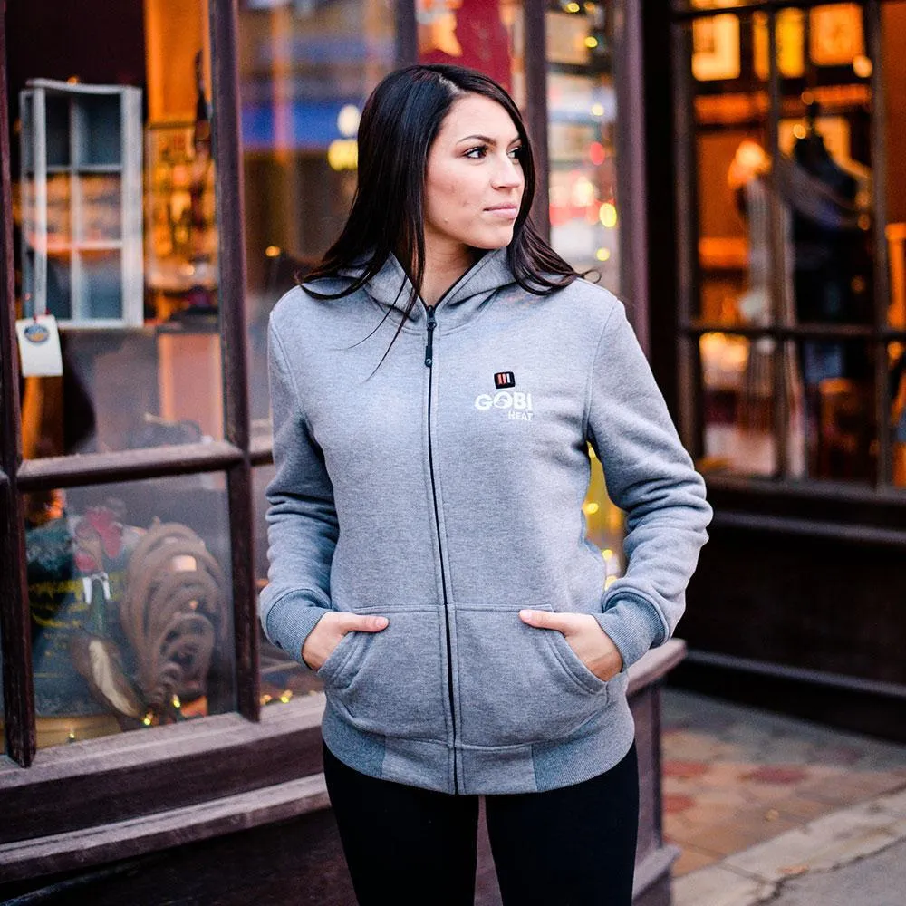 Ridge Womens Heated Hoodie Storm