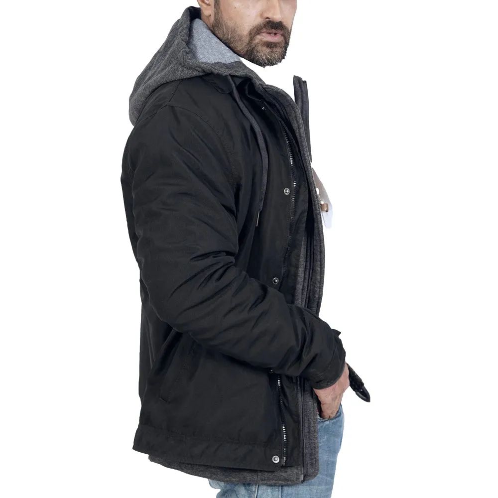 Roots Hooded Black Jacket