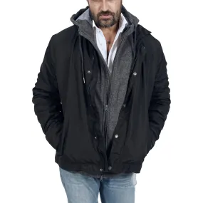 Roots Hooded Black Jacket