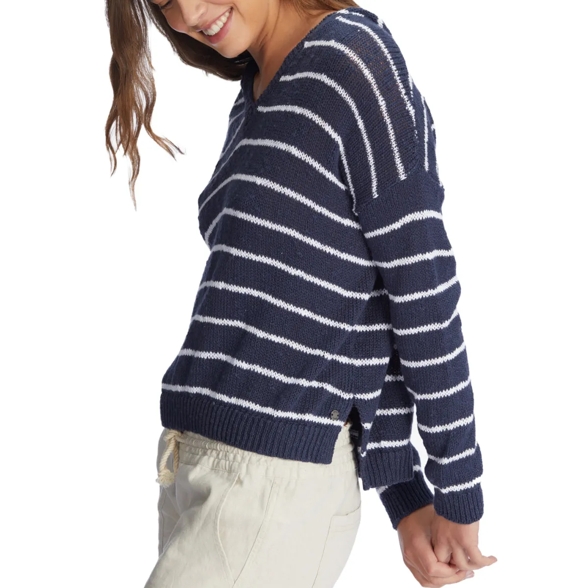 Roxy Women's Sandy Beach Stripe Poncho Hoodie