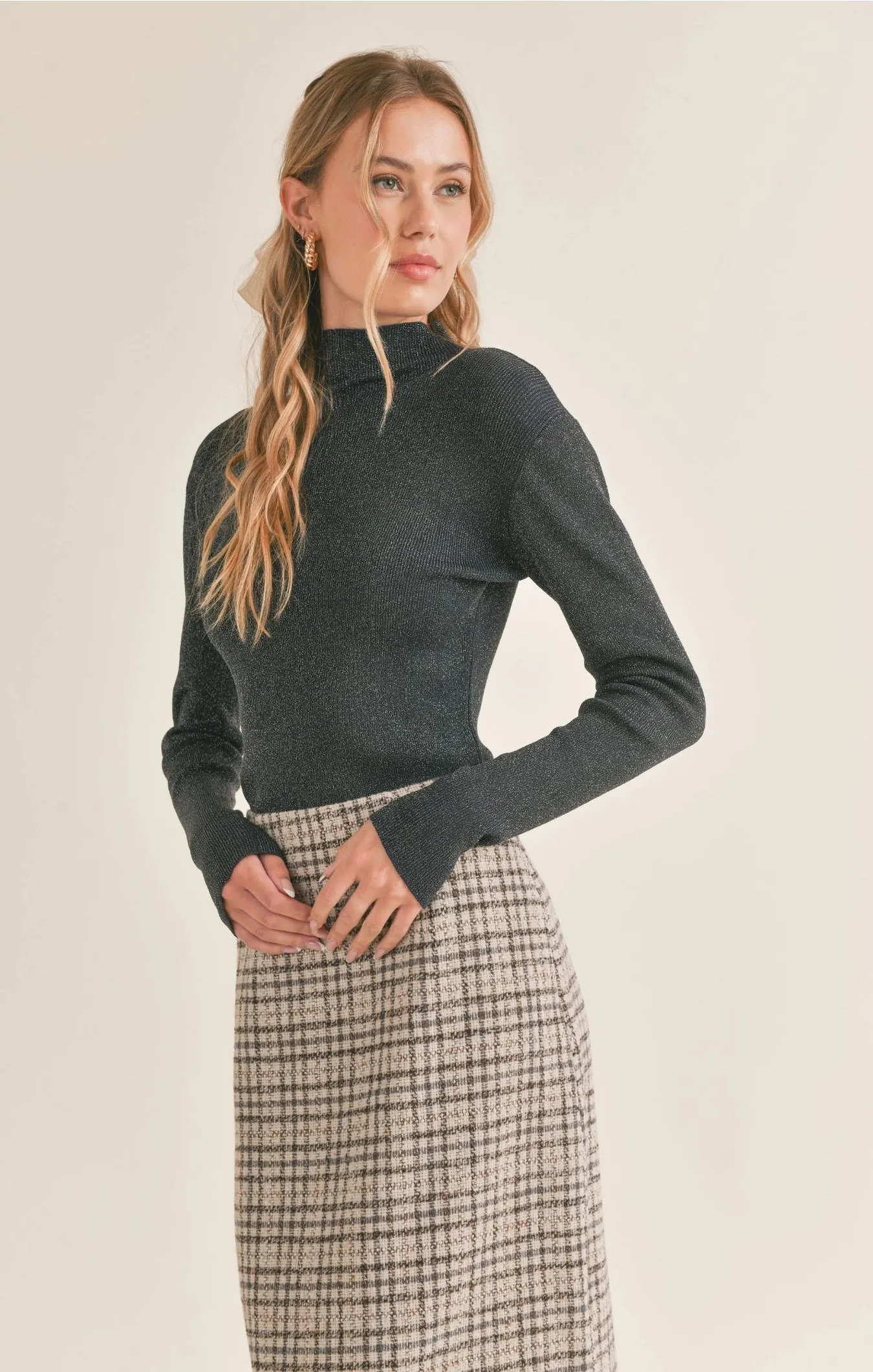 Sadie & Sage Amia Long Sleeve Sweater Top