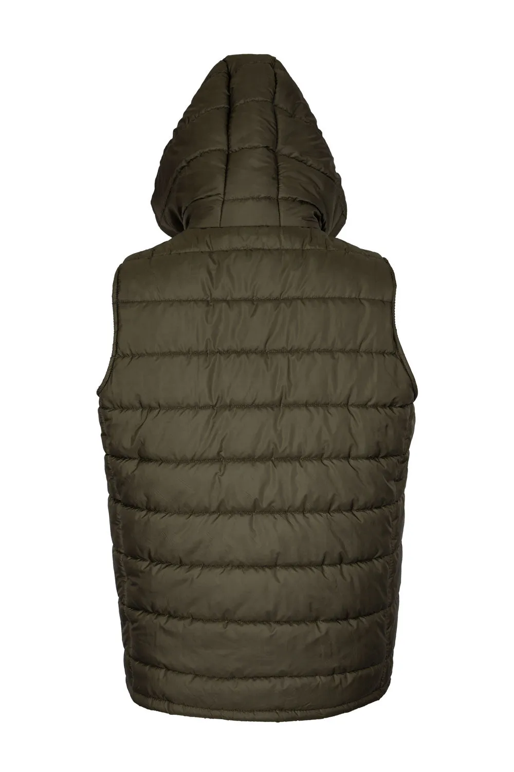 Sleeveless Puffer Jacket With Hoodie