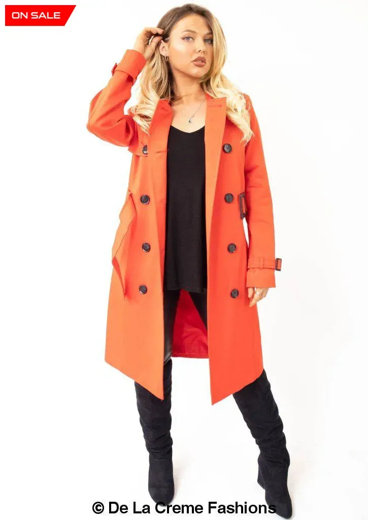 Slim Fit Lightweight Trench Coat