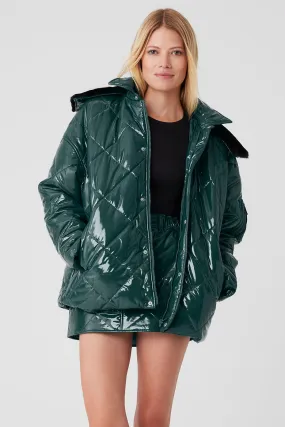 Snomoto Puffer Jacket - Midnight Green