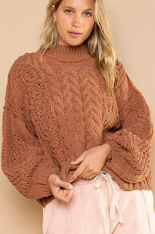 Softness I Love Chenille Sweater Burnt Topaz