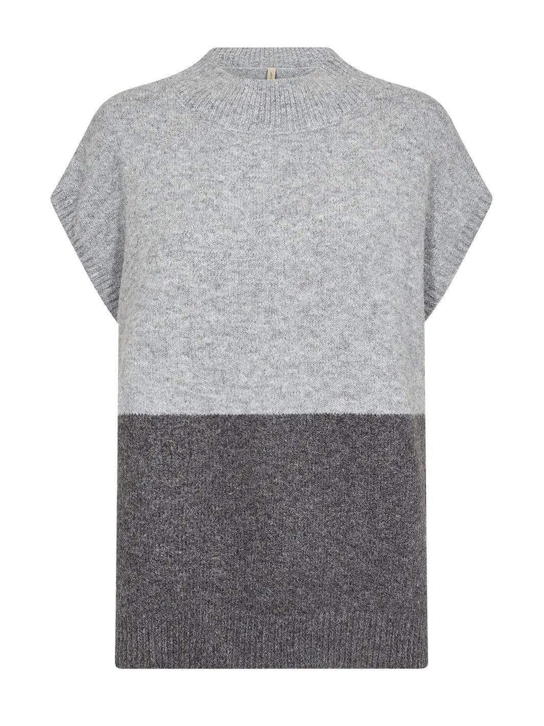 Soya Concept Freise 1 poncho light/dark grey