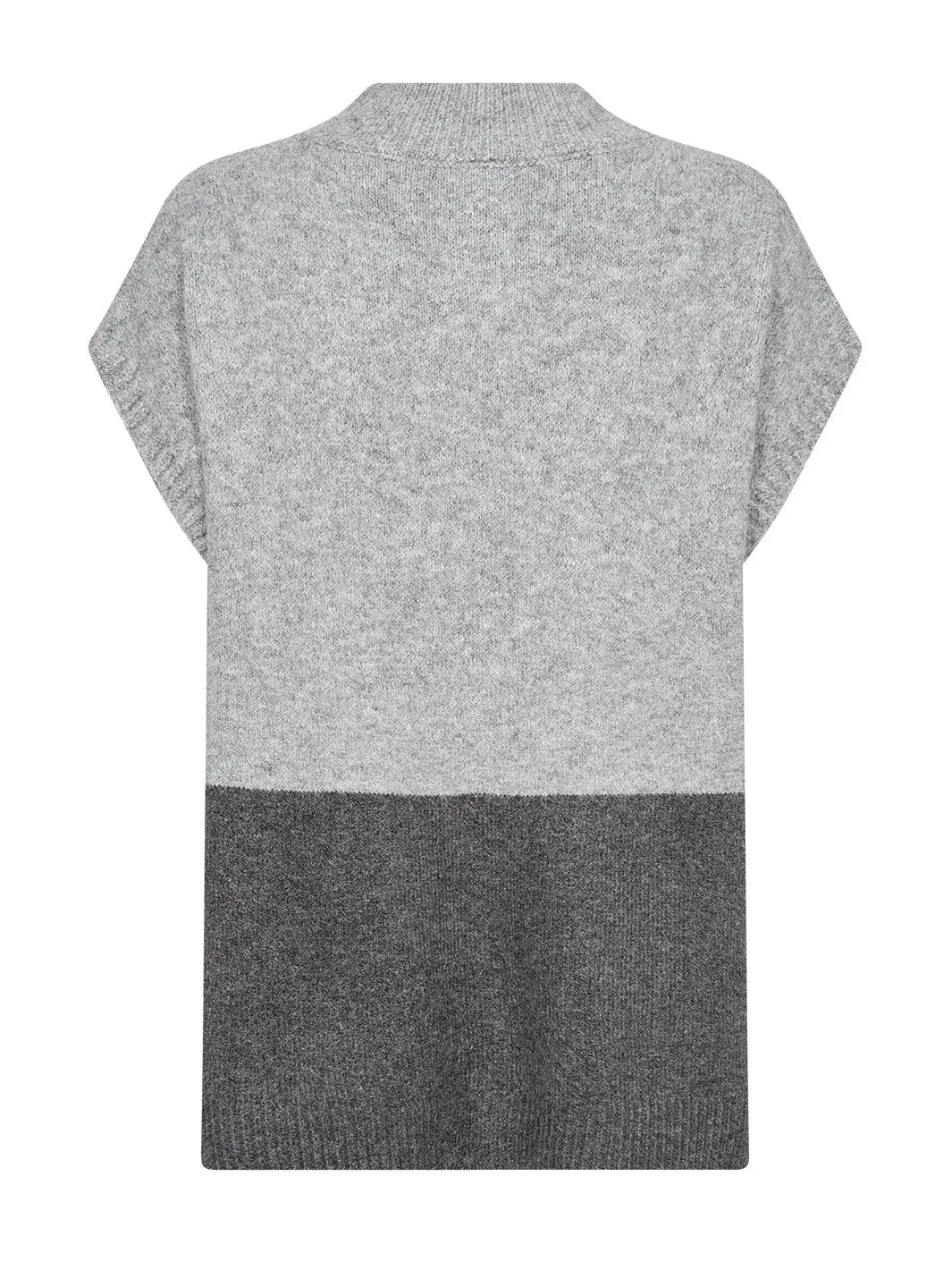 Soya Concept Freise 1 poncho light/dark grey