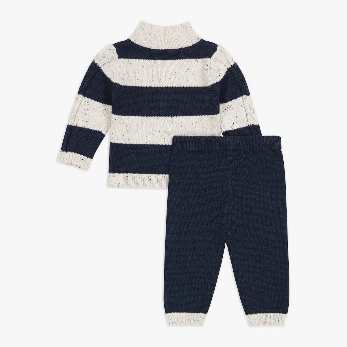 Stripe Sweater Top & Sweater Pant Set