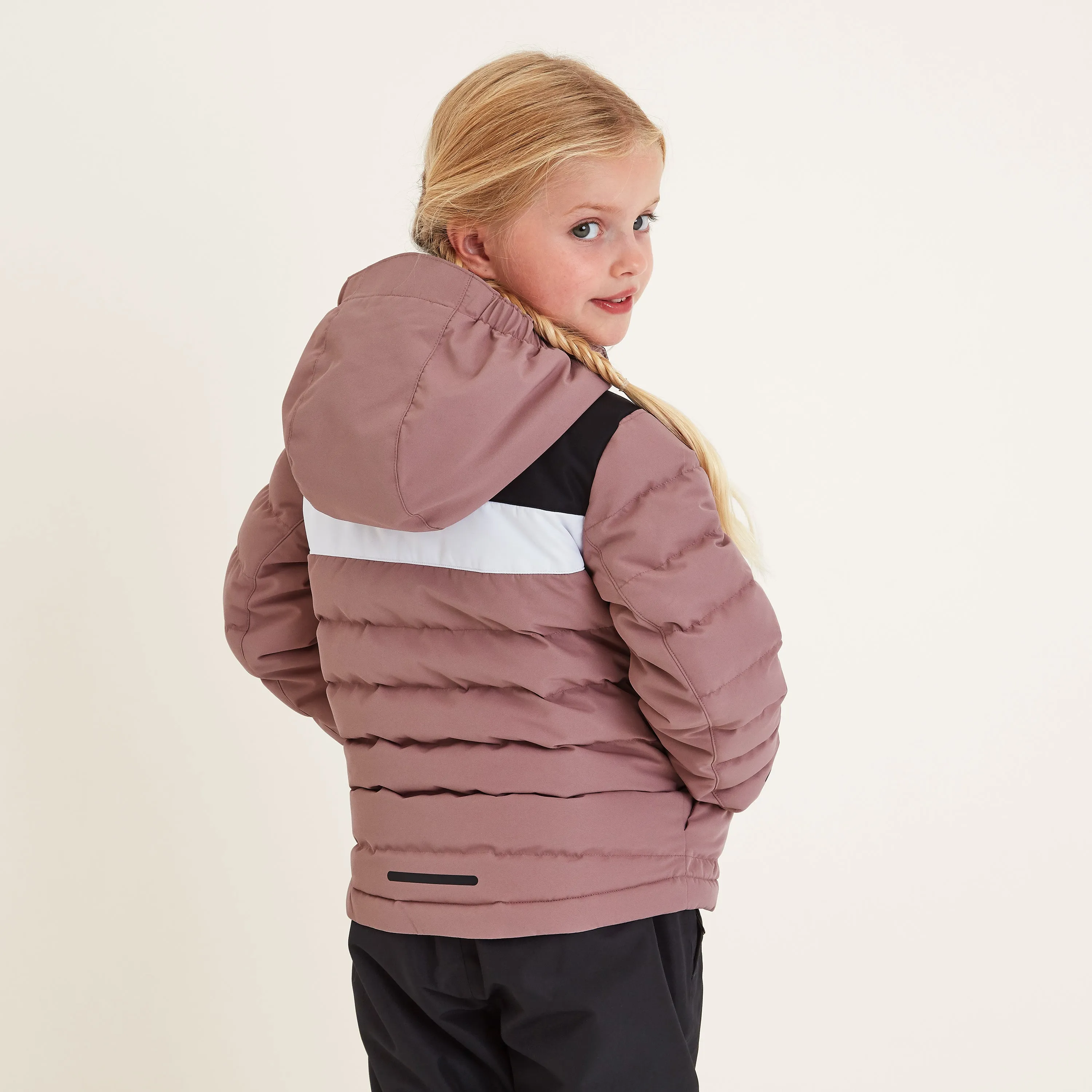 Swift Kids Ski Jacket - Faded Pink/Black