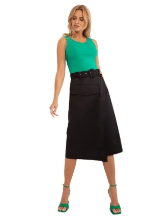 TEEK - Belted Lap Fixed Wrap Skirt