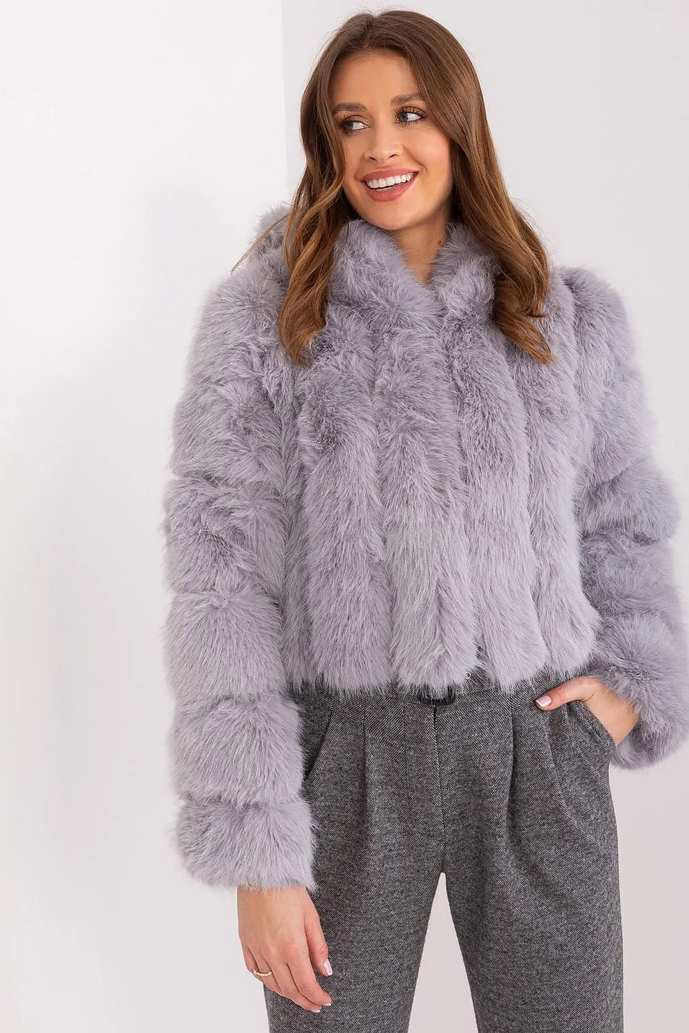 TEEK - Faux Furry Hooded Jacket