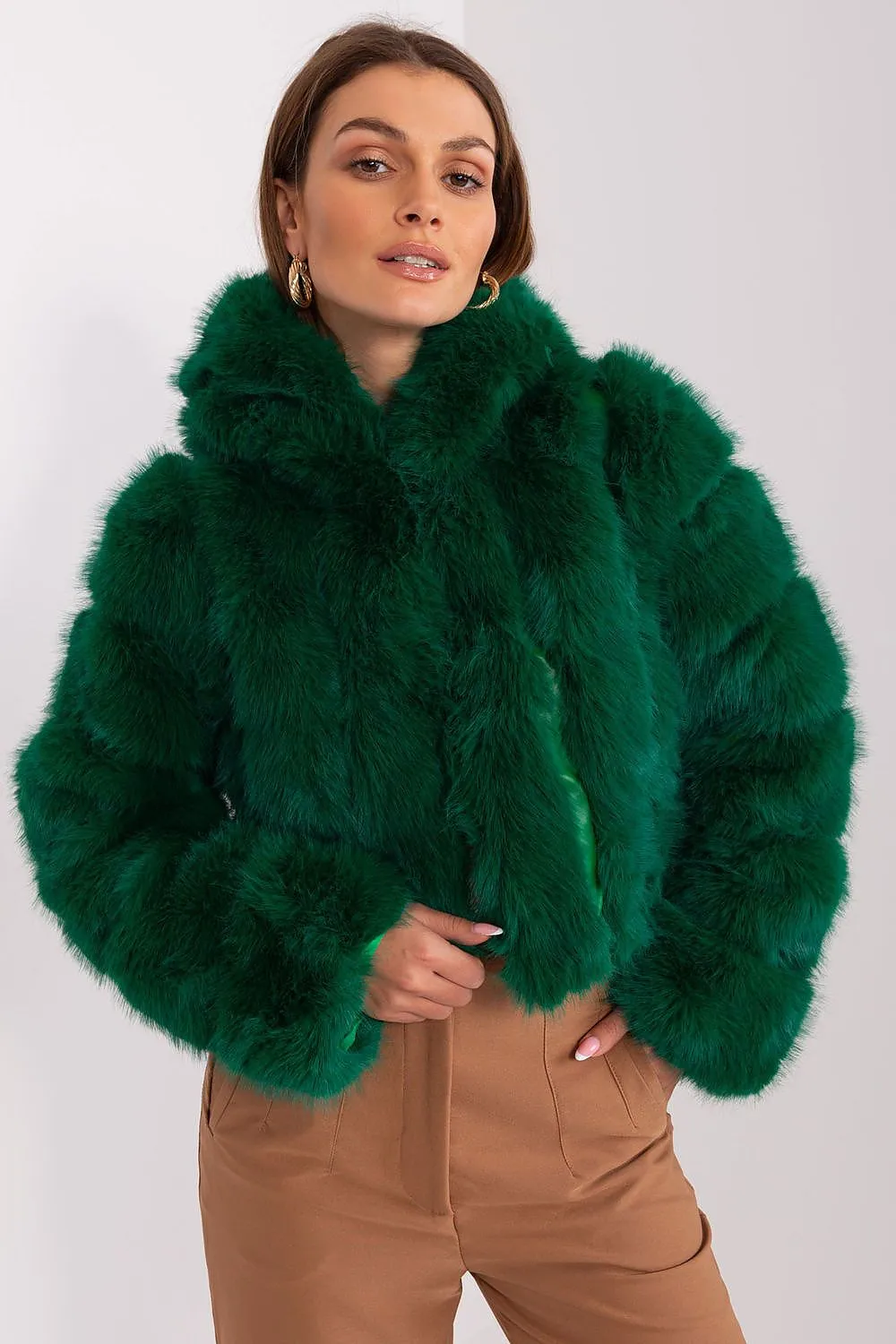 TEEK - Faux Furry Hooded Jacket