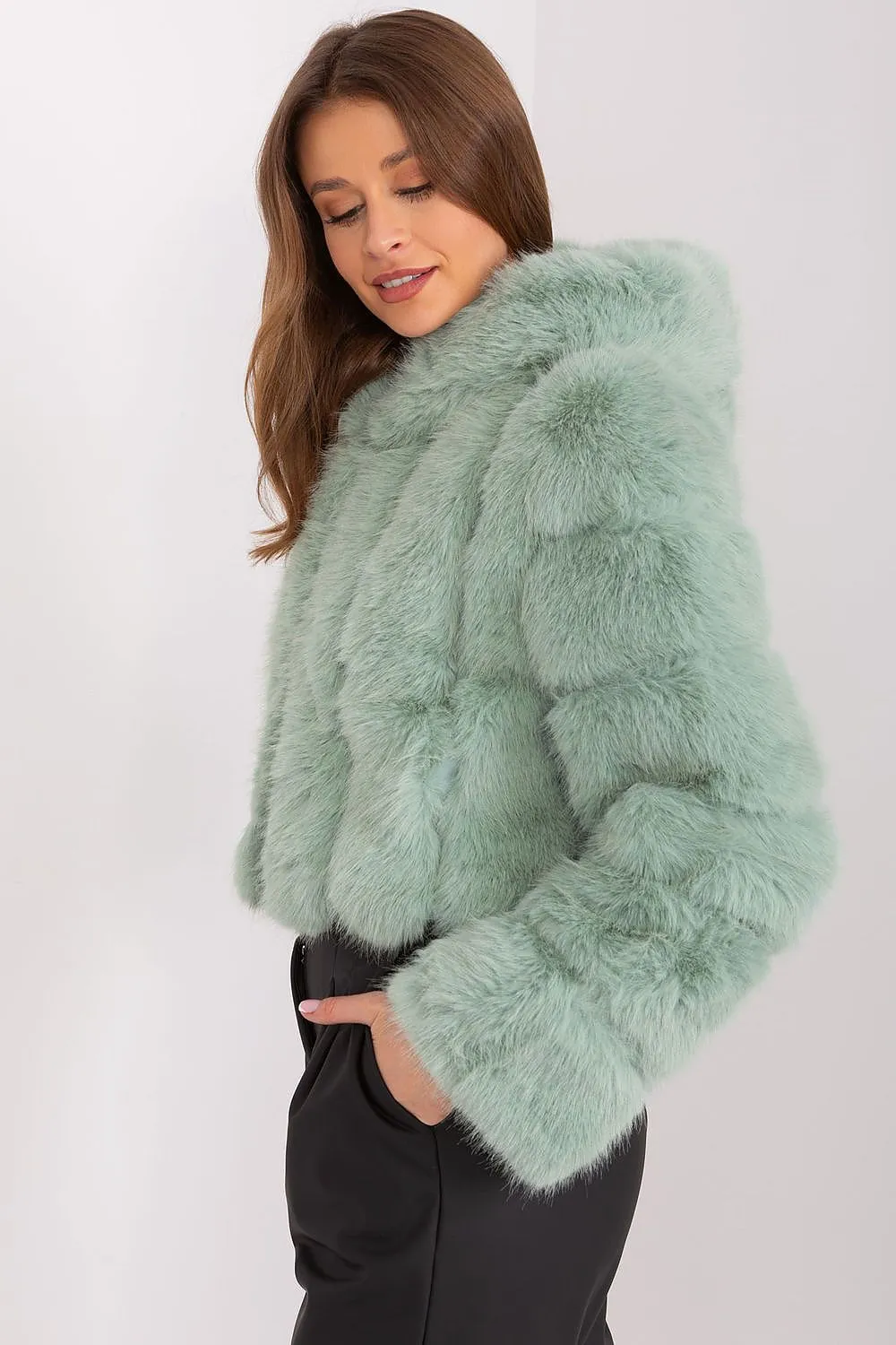 TEEK - Faux Furry Hooded Jacket