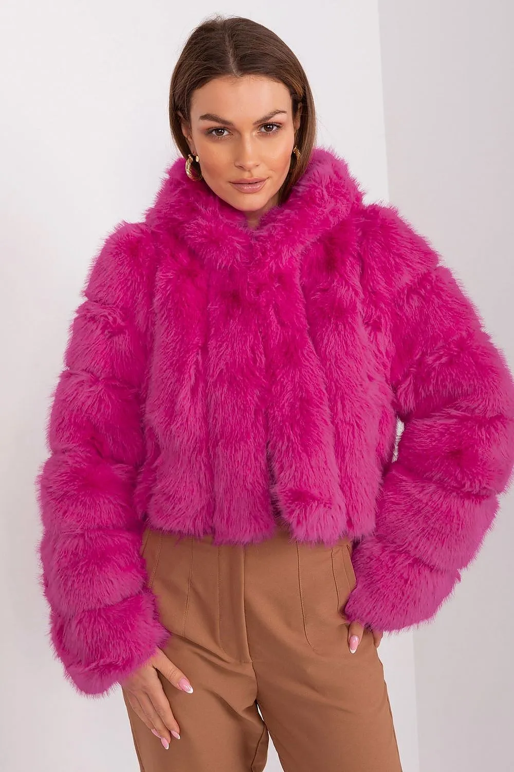 TEEK - Faux Furry Hooded Jacket