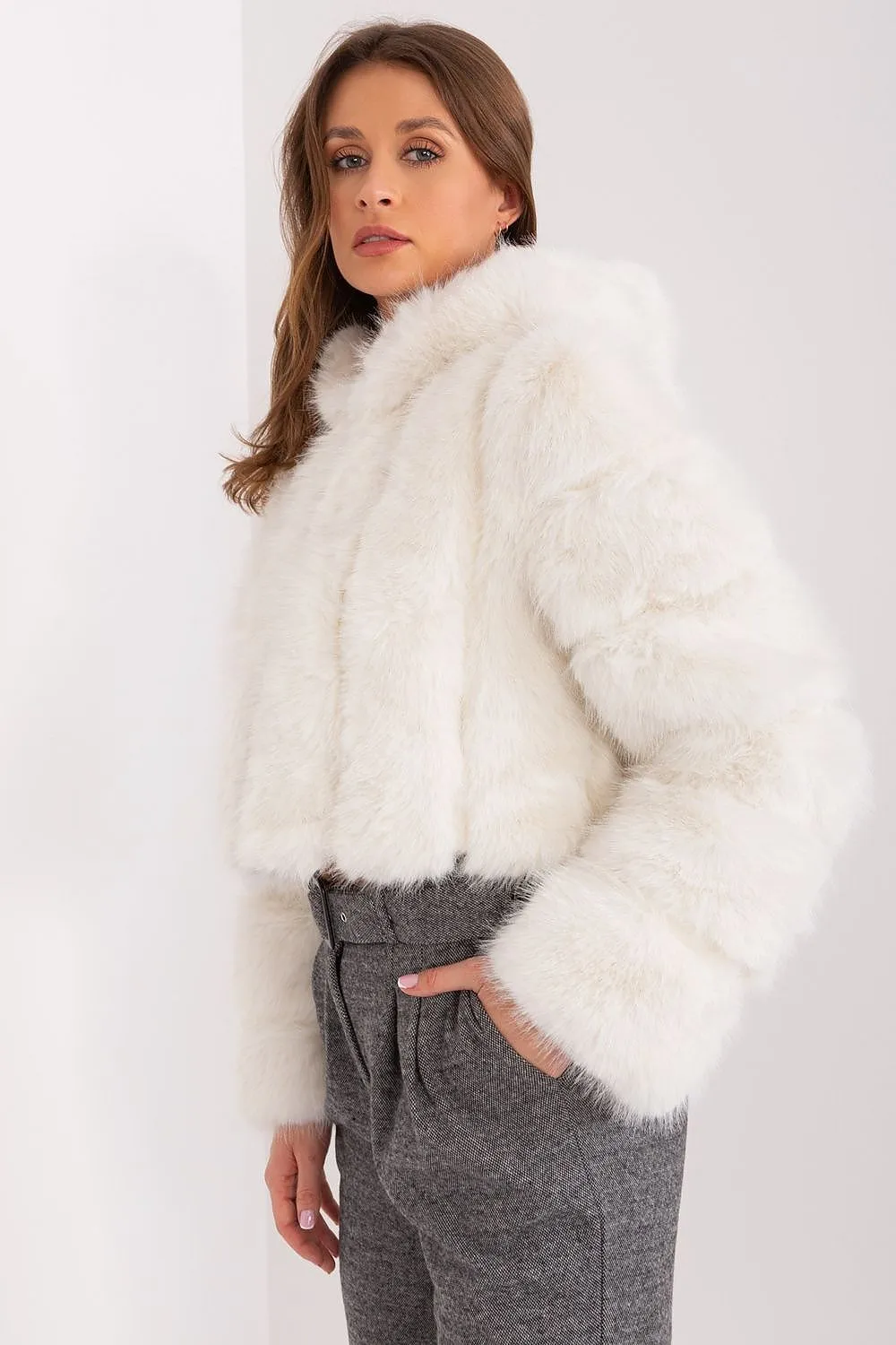 TEEK - Faux Furry Hooded Jacket