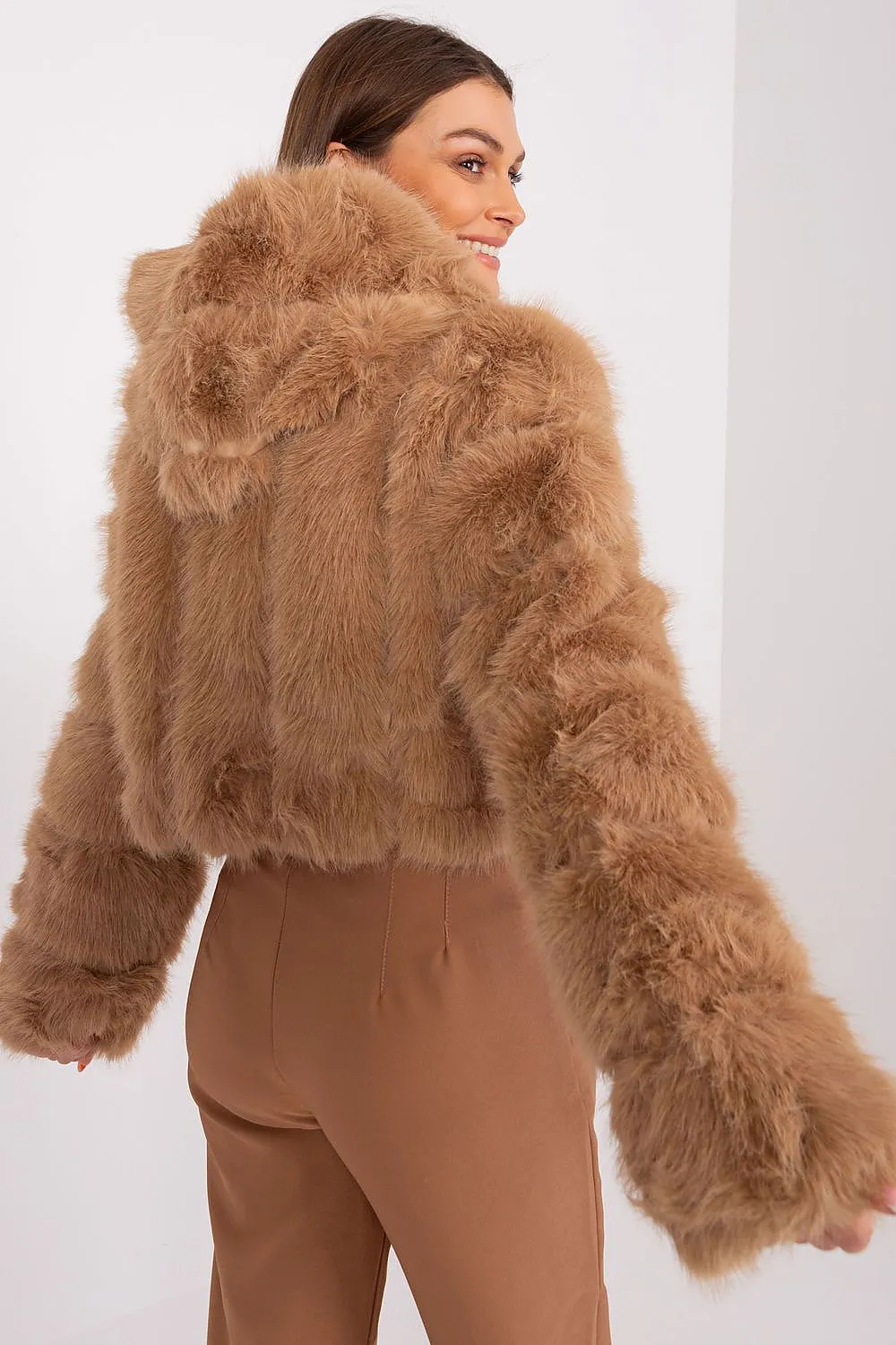 TEEK - Faux Furry Hooded Jacket