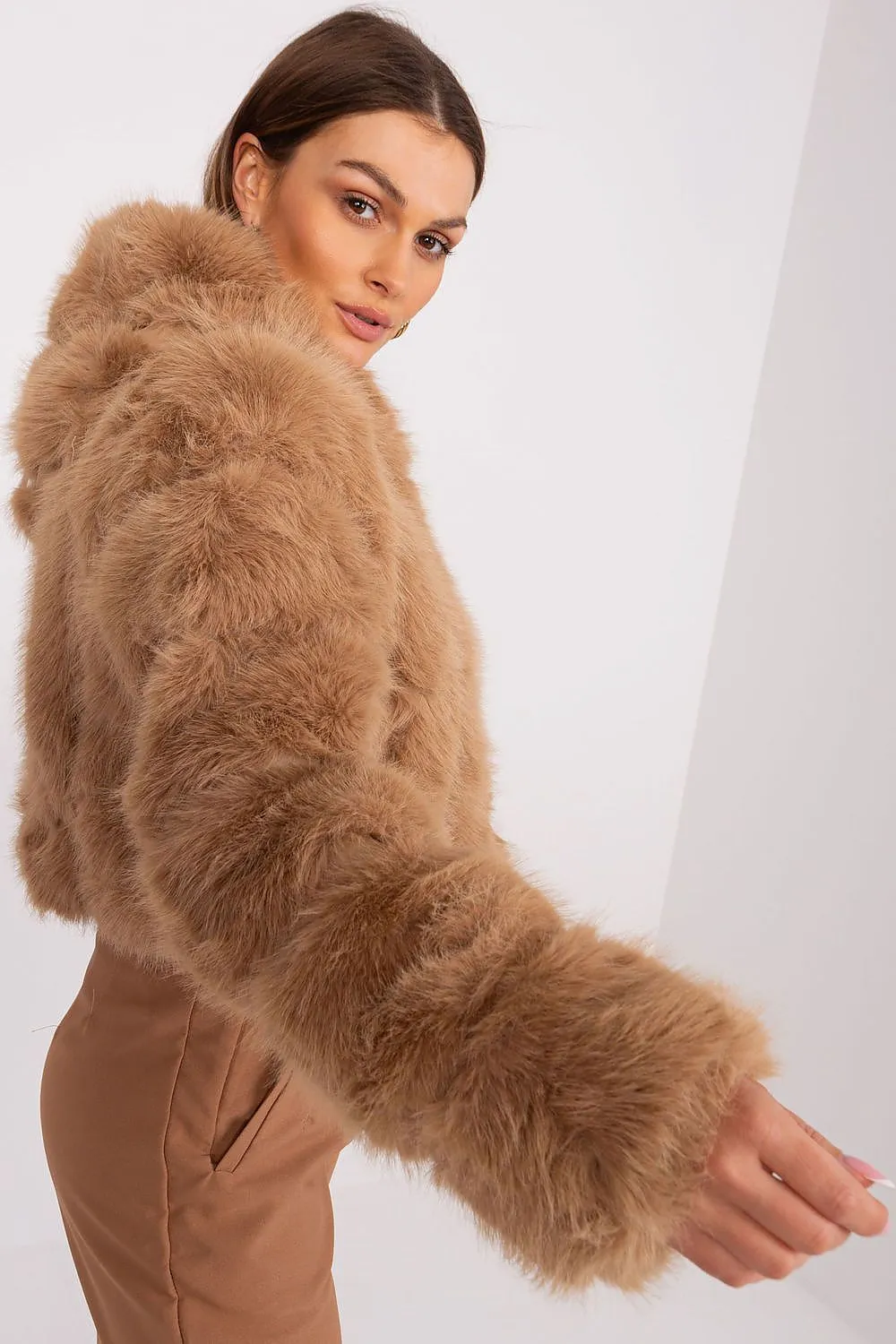 TEEK - Faux Furry Hooded Jacket