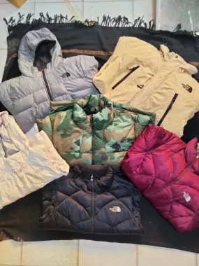 The north face puffer jackets mix series 10 peice