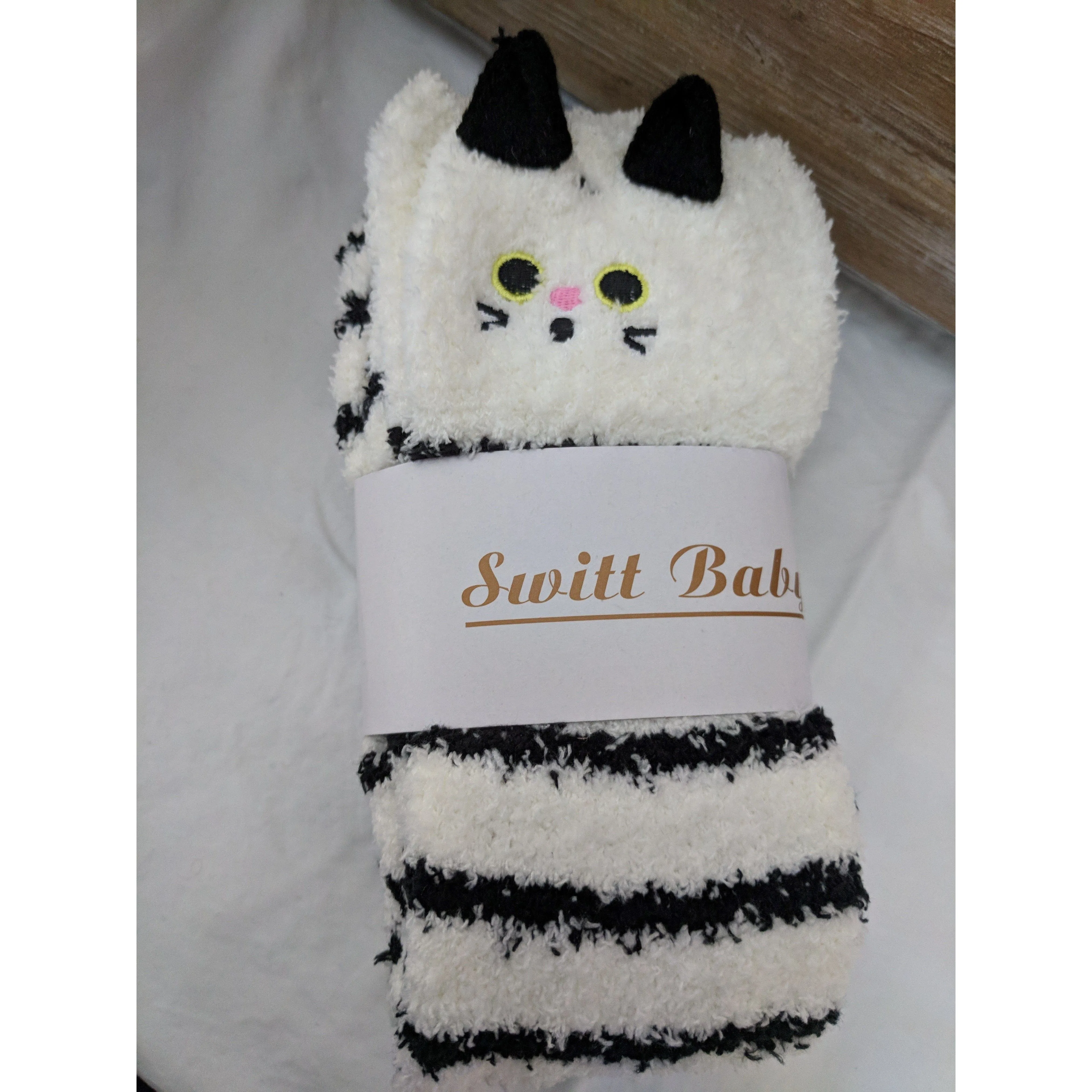 Thigh High Fuzzy Plush Socks, Leggings Adorable Animals to Keep Legs Warm! *