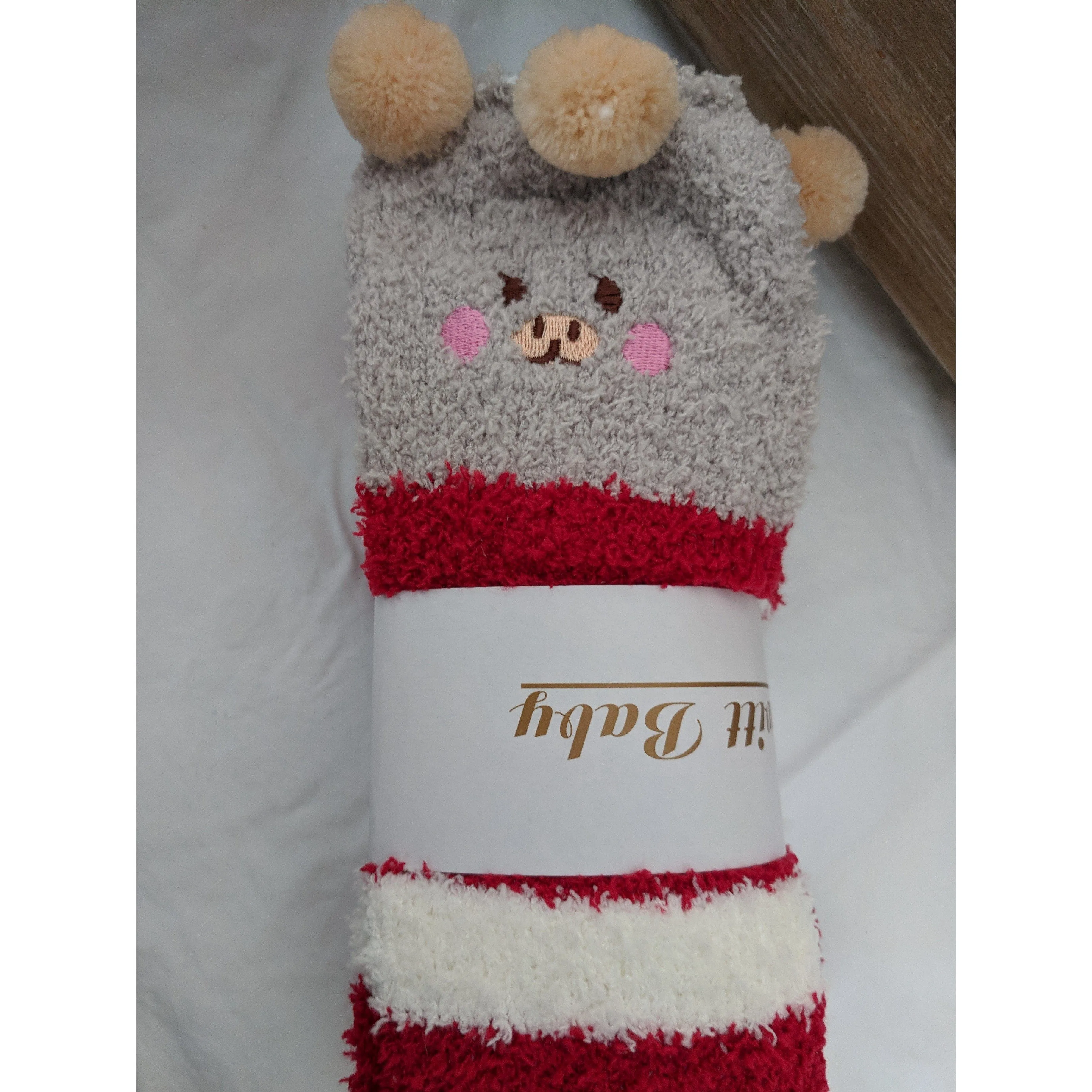 Thigh High Fuzzy Plush Socks, Leggings Adorable Animals to Keep Legs Warm! *