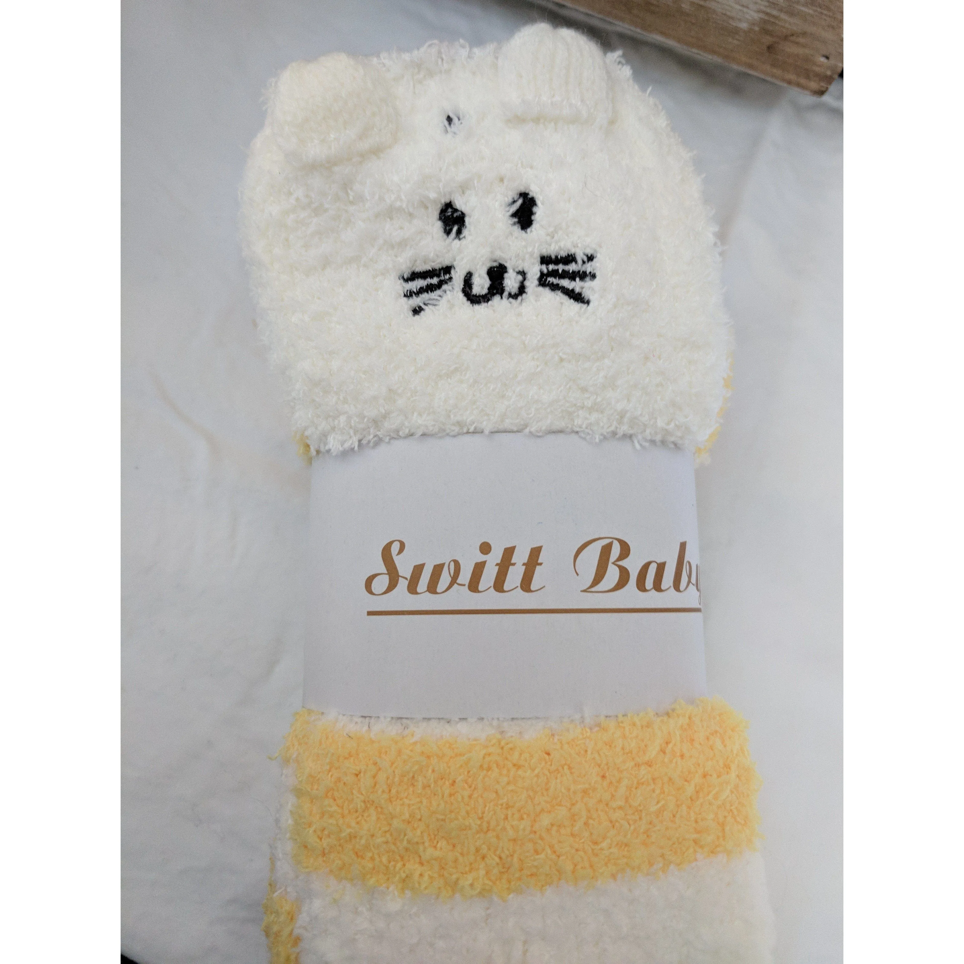 Thigh High Fuzzy Plush Socks, Leggings Adorable Animals to Keep Legs Warm! *