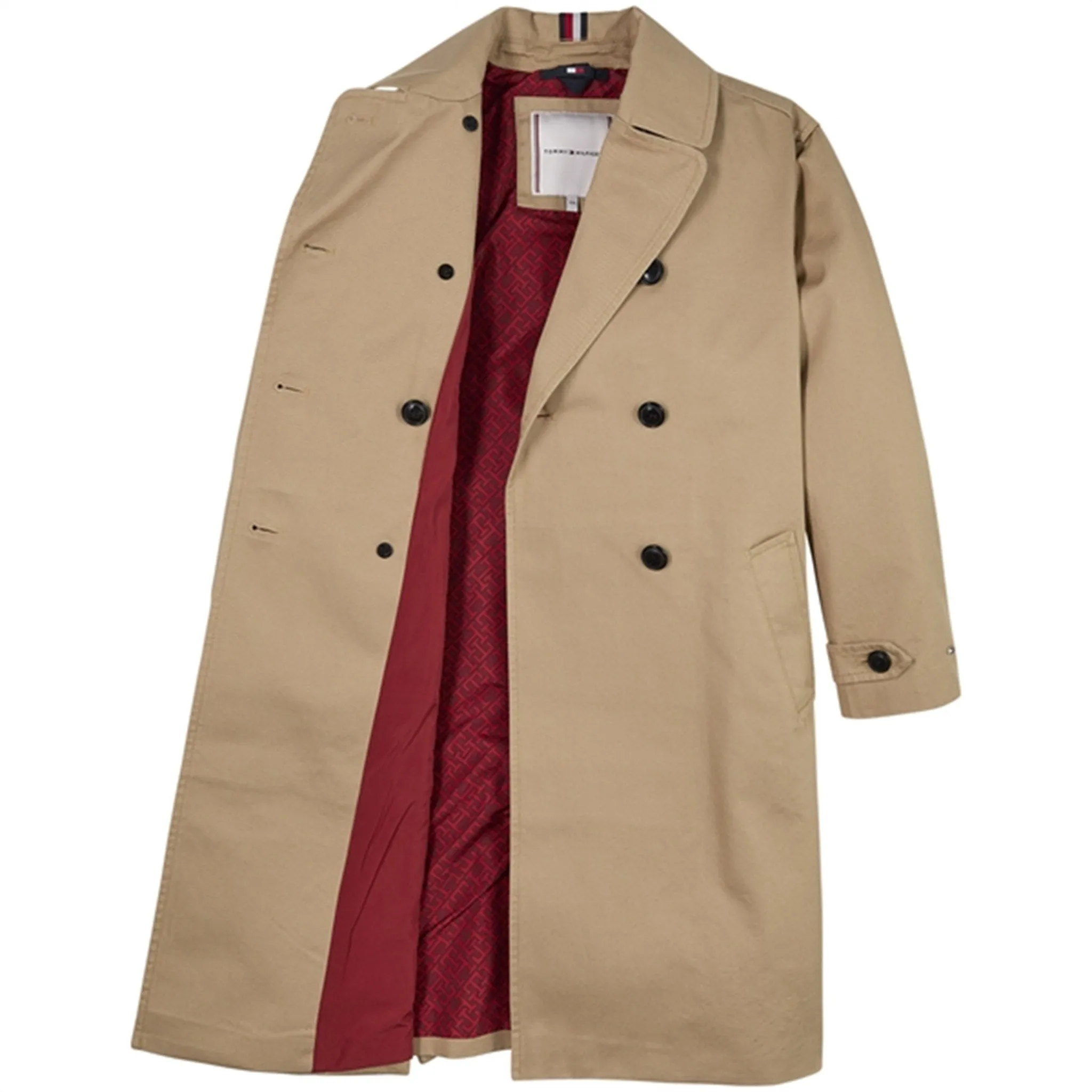 Tommy Hilfiger Monogram Releaxed Trench Coat Classic Khaki