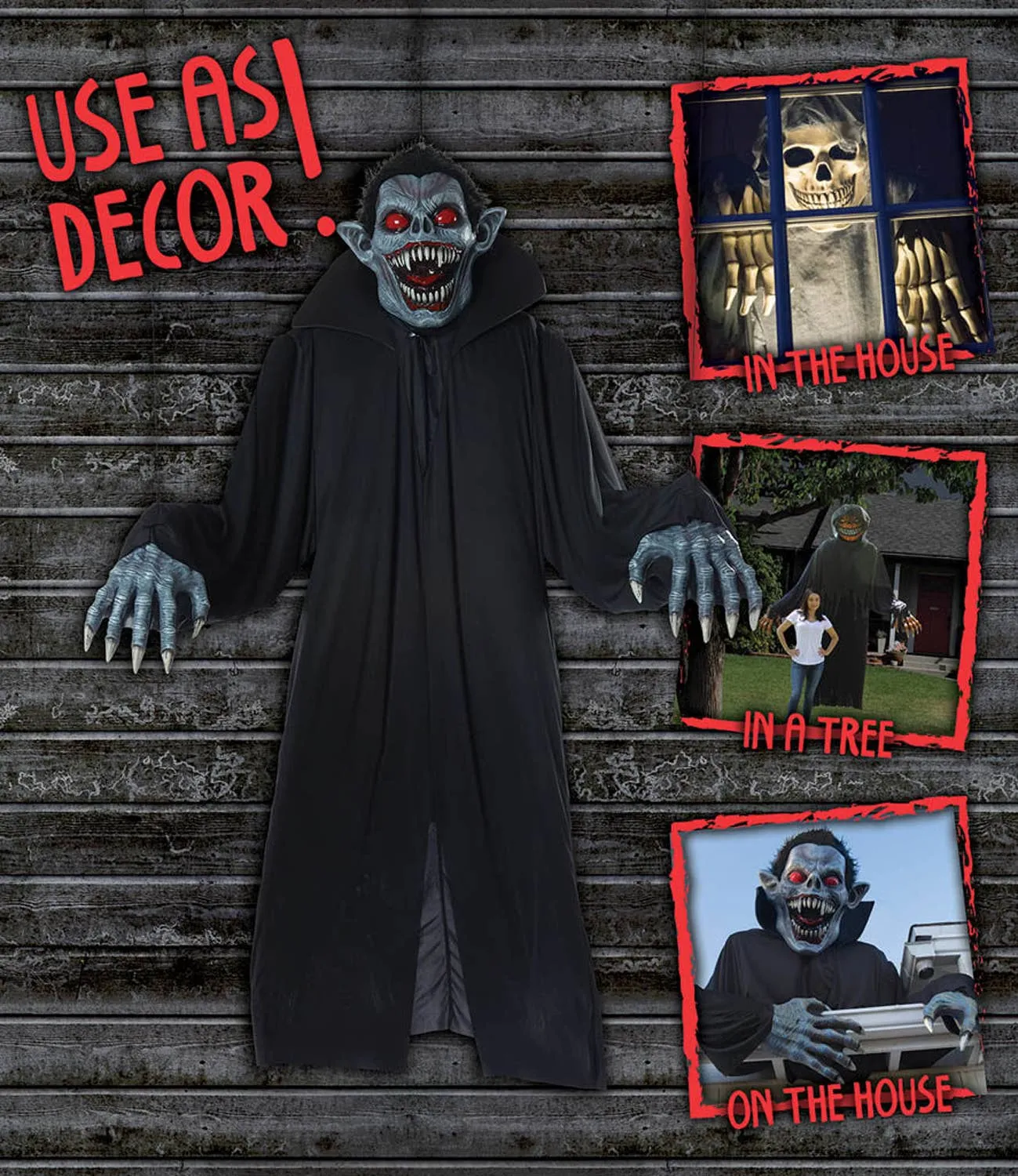 Towering Terror Giant Vampire Adults Halloween Dual Use Costume