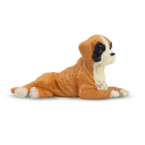 Toymany Mini Lying Boxer Puppy Figurine Toy