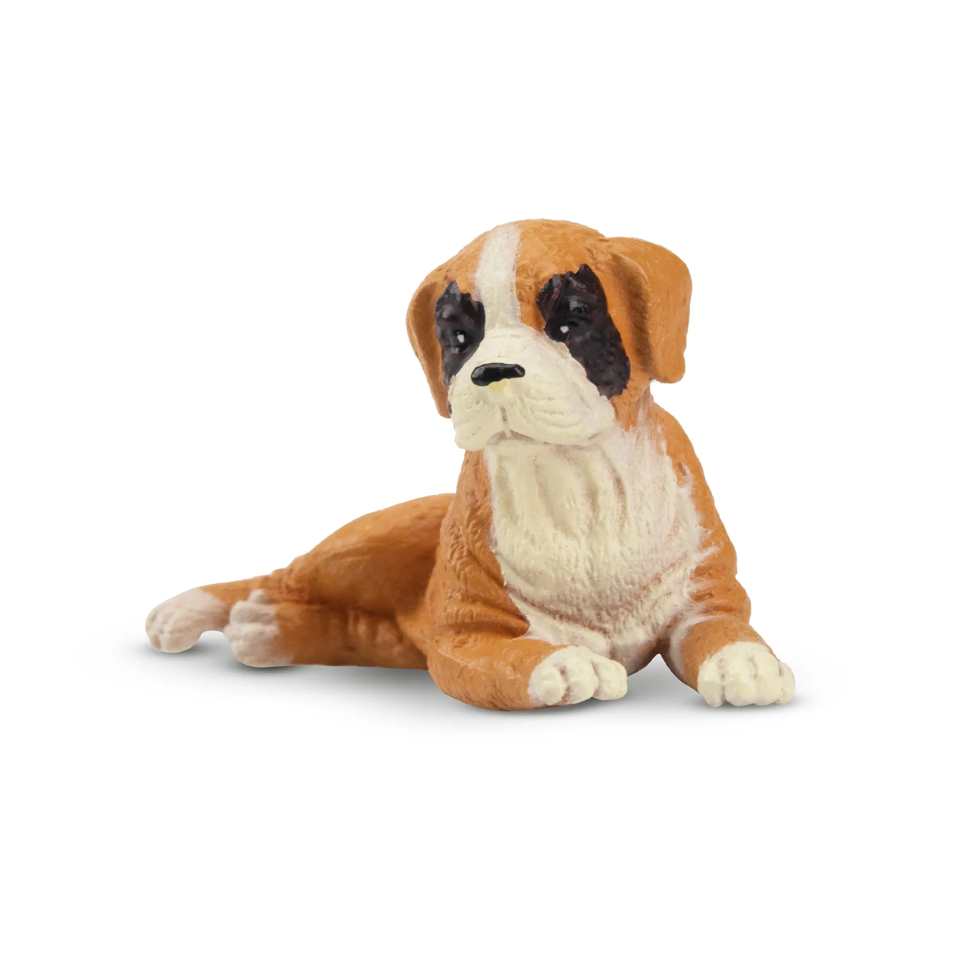 Toymany Mini Lying Boxer Puppy Figurine Toy