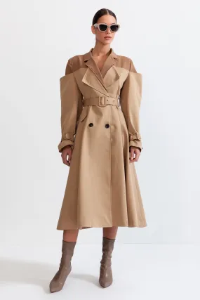 Trench-Coat Double Combiné - Nude