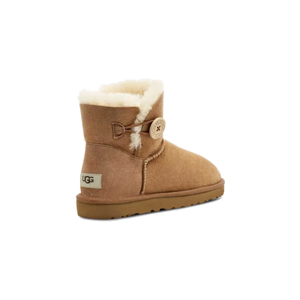 Ugg Women's Mini Bailet Button II Boot - Chestnut