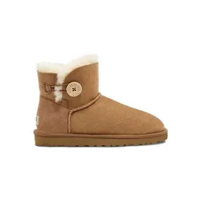 Ugg Women's Mini Bailet Button II Boot - Chestnut