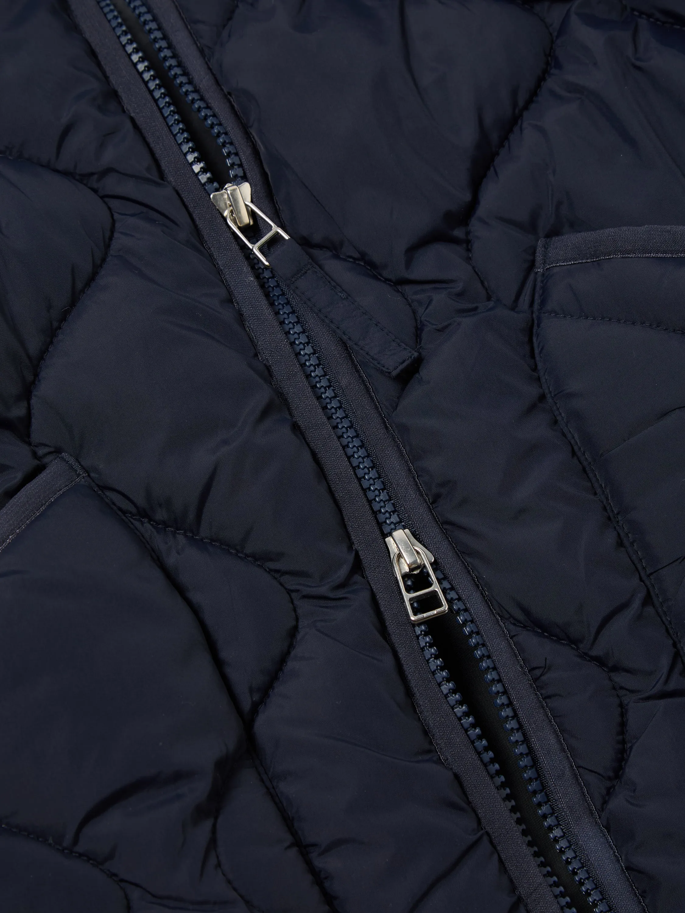 Universal Works Liner Jacket in Navy Diamond Quilt