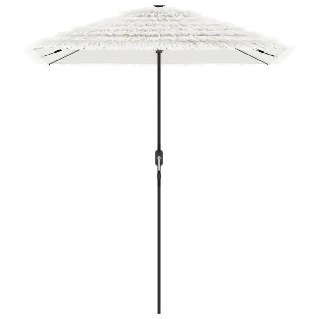 vidaXL Garden Parasol with Steel Pole White 300x200x250 cm