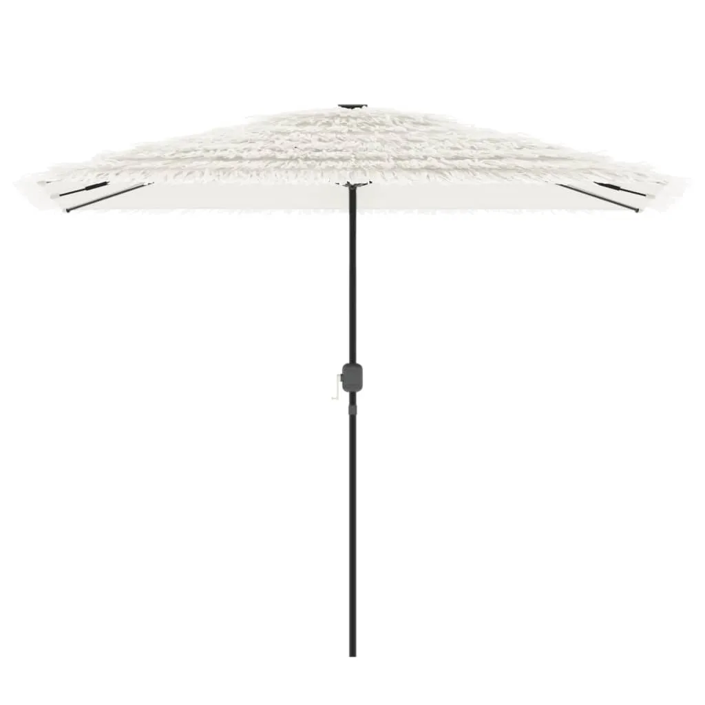 vidaXL Garden Parasol with Steel Pole White 300x200x250 cm