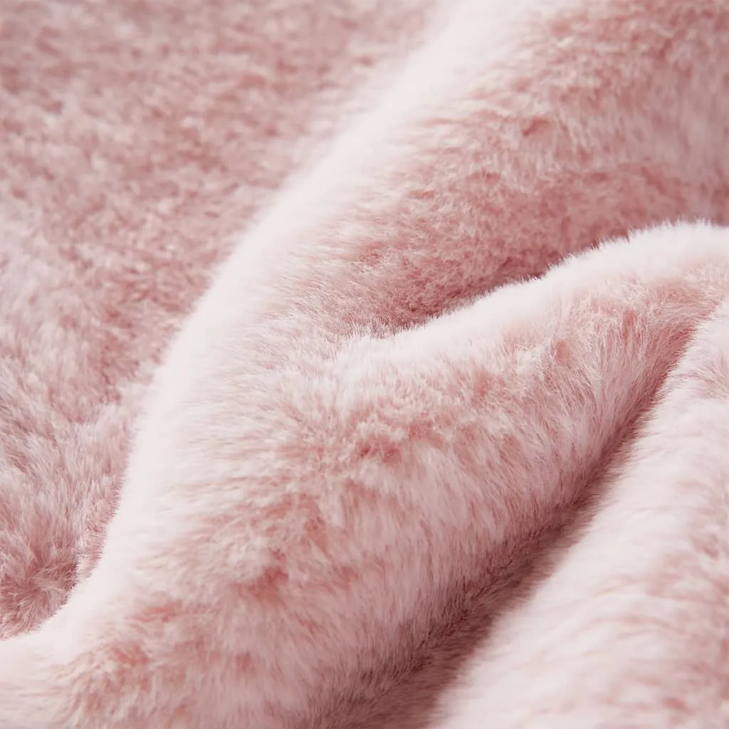 Warm & Stylish Kids' Faux Fur Jacket in Soft Pink - Perfect for Ages 3-4 (Size 104)