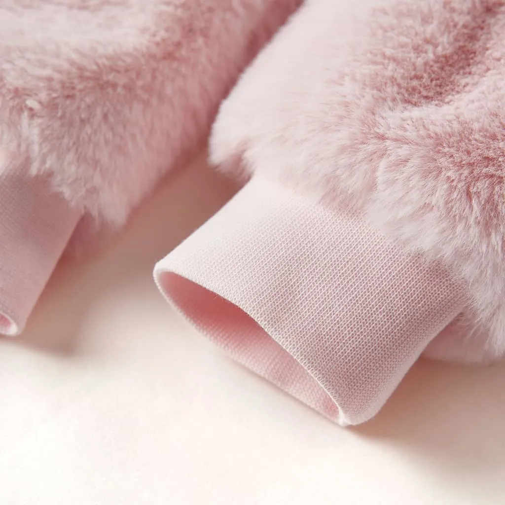 Warm & Stylish Kids' Faux Fur Jacket in Soft Pink - Perfect for Ages 3-4 (Size 104)