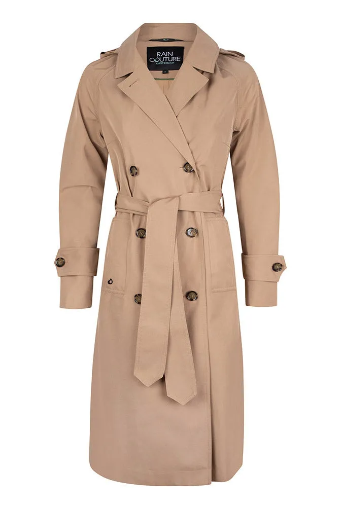 Waterproof Straight Trench - Beige