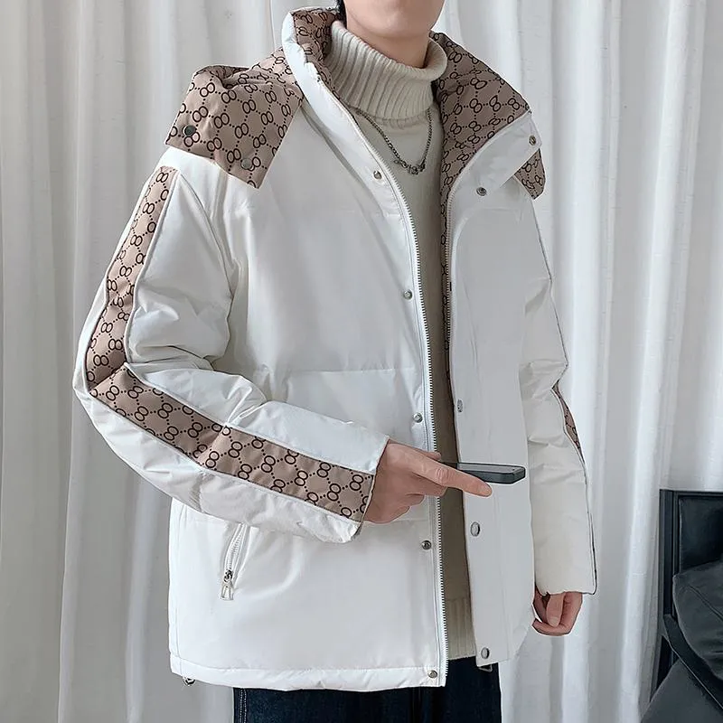 White Duck Down Versatile Thickened Rainproof Chic Down Jacket