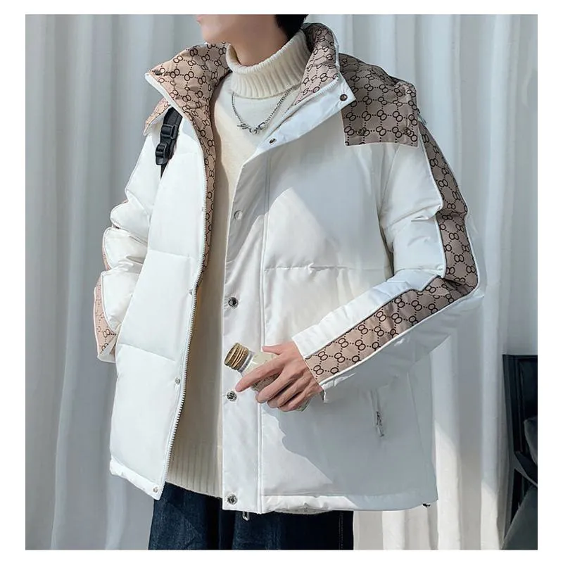 White Duck Down Versatile Thickened Rainproof Chic Down Jacket