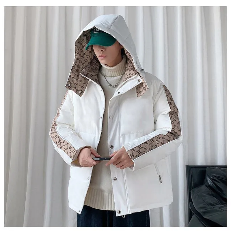 White Duck Down Versatile Thickened Rainproof Chic Down Jacket