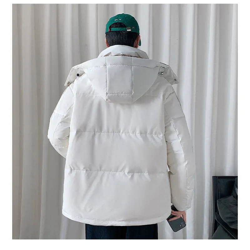 White Duck Down Versatile Thickened Rainproof Chic Down Jacket