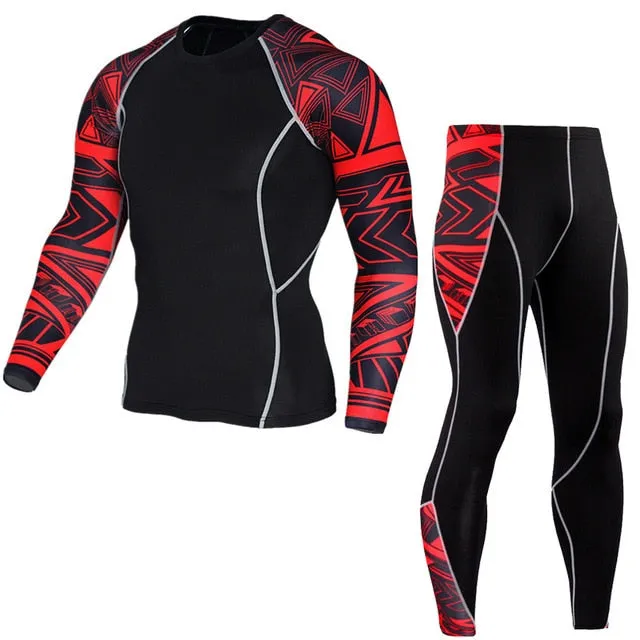 Winter Thermal Underwear Set, Men's Sportswear Base Layer