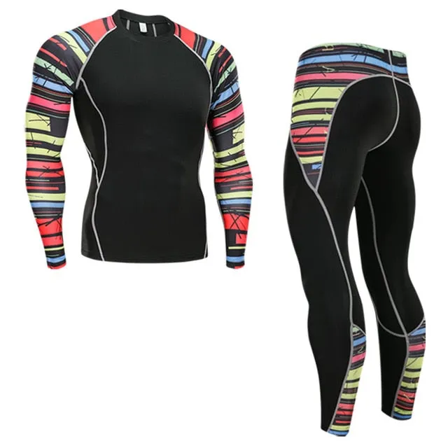 Winter Thermal Underwear Set, Men's Sportswear Base Layer