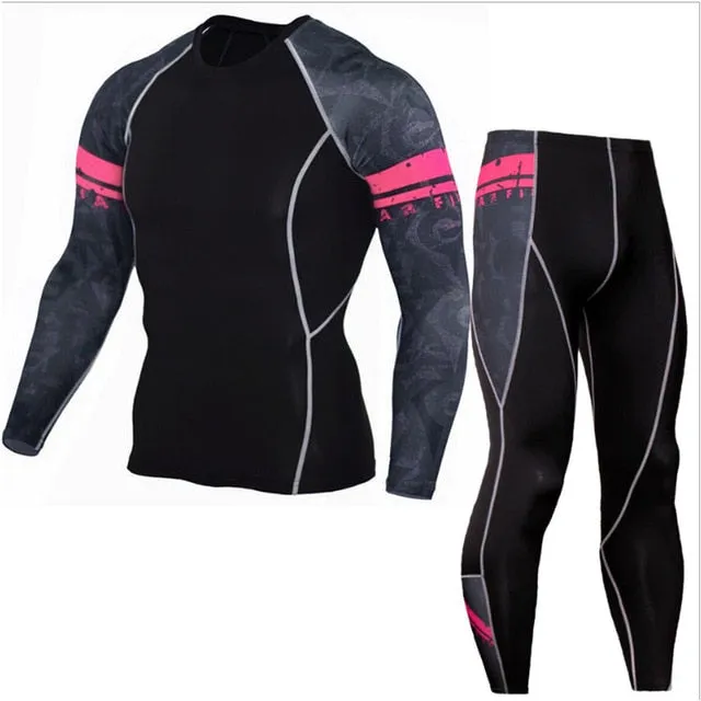 Winter Thermal Underwear Set, Men's Sportswear Base Layer