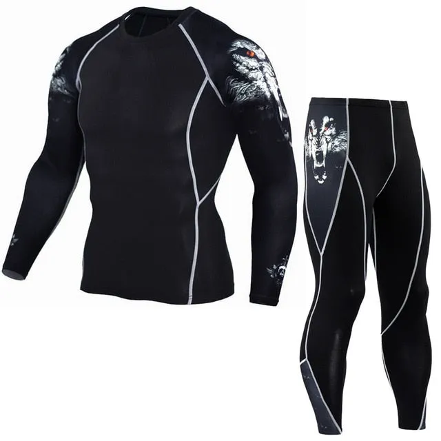 Winter Thermal Underwear Set, Men's Sportswear Base Layer