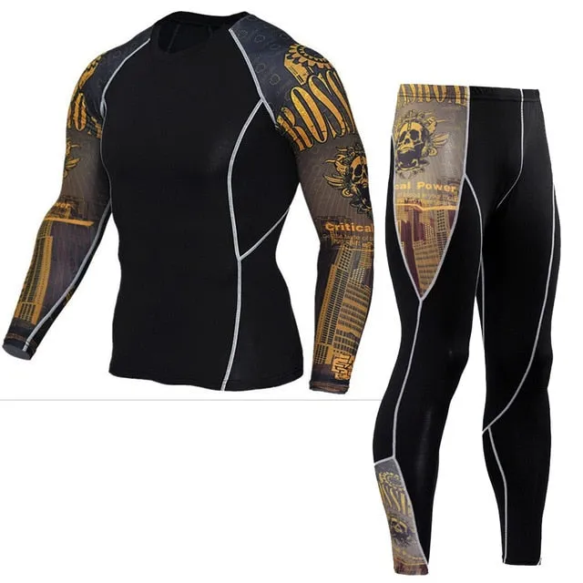 Winter Thermal Underwear Set, Men's Sportswear Base Layer