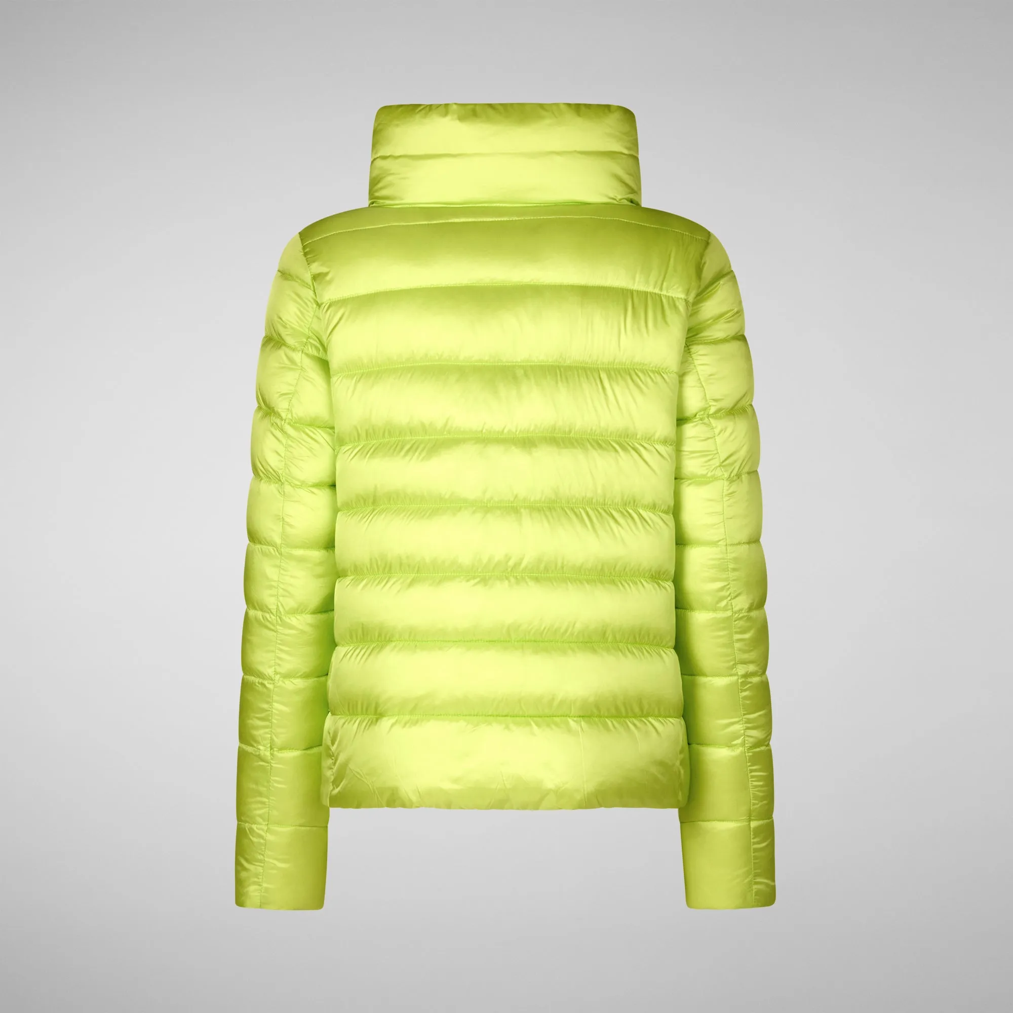 Women's Animal free Puffer Jacket Elsie in Lichen Green