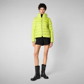 Women's Animal free Puffer Jacket Elsie in Lichen Green