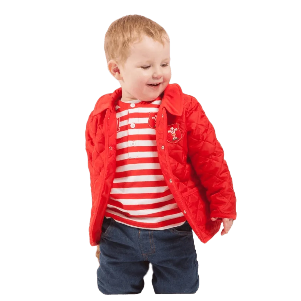 WRU Wales Baby Quilted Jacket